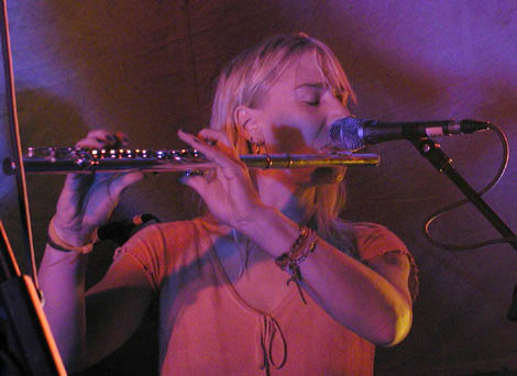 Kate and flute, Loscoe State Opera, Off the Tracks